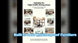 Weatherproof Phenolic Outdoor Table & Chair, Durable & Low Maintenance