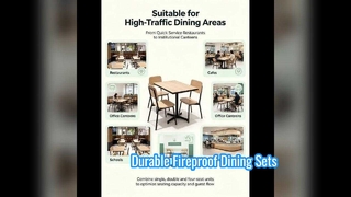 Premium Commercial HPL Dining Table & Chair Set – Durable, Fireproof & Waterproof

