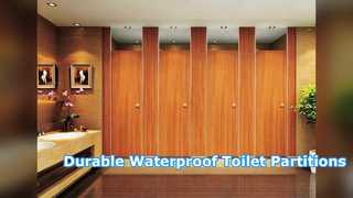Durable HPL Toilet Partitions Waterproof and Easy Clean