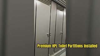 Commercial Project: Public Toilet Partition Installation Finished Showcase