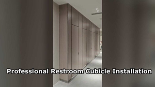 Commercial Bathroom Cubicle Installation Effect & On-site Rendering Display